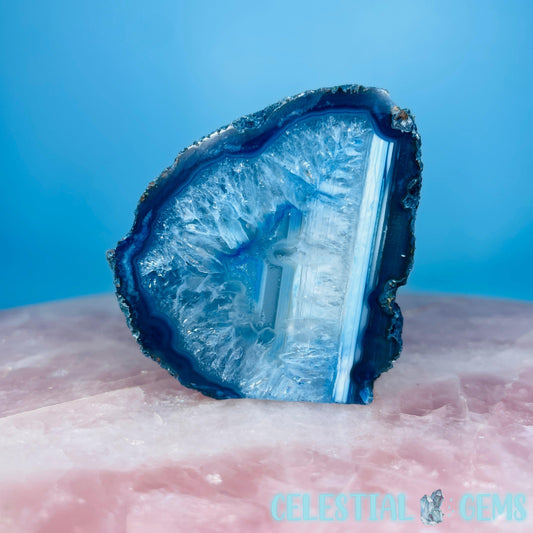 Blue Agate Semi-Polished Small Freeform