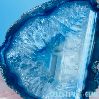 Blue Agate Semi-Polished Small Freeform