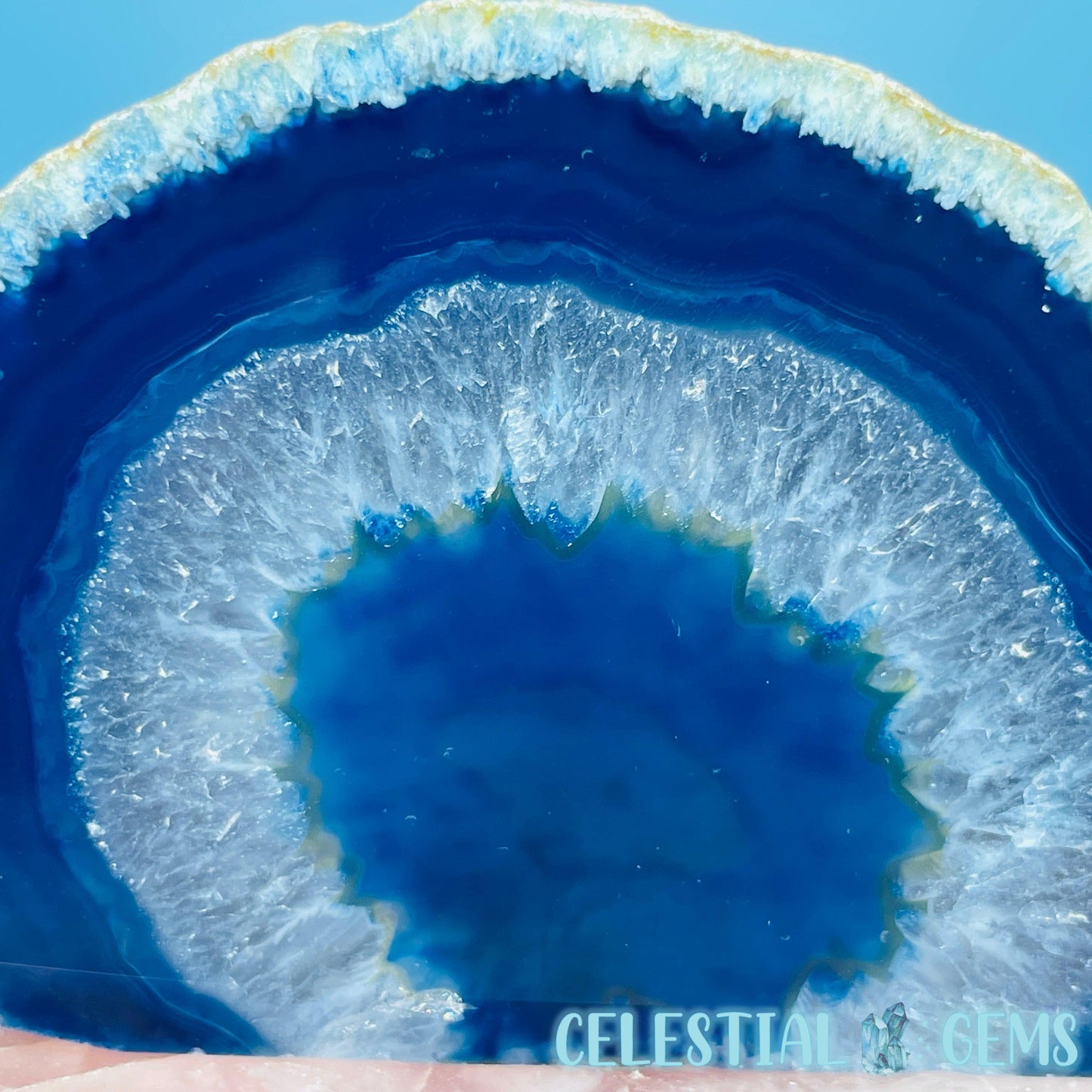Blue Agate Semi-Polished Small Freeform