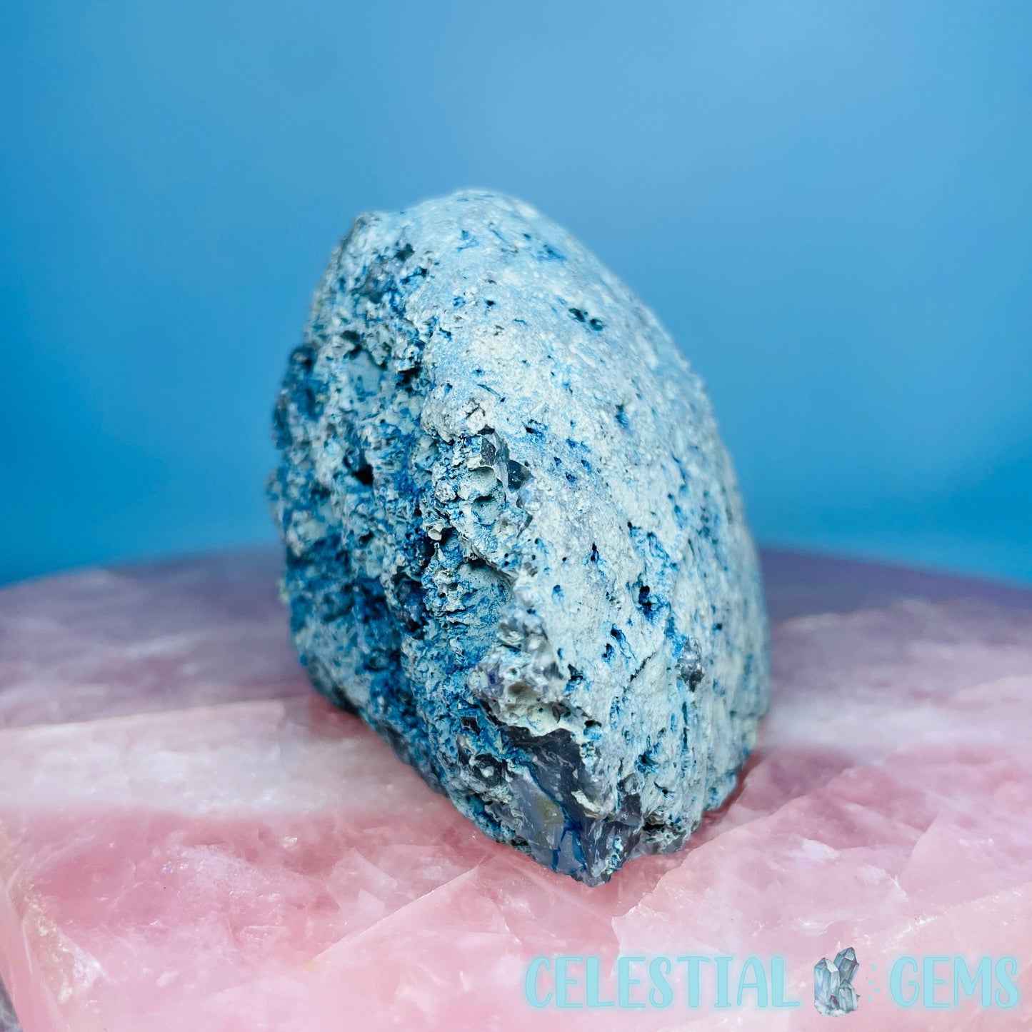 Blue Agate Semi-Polished Small Freeform