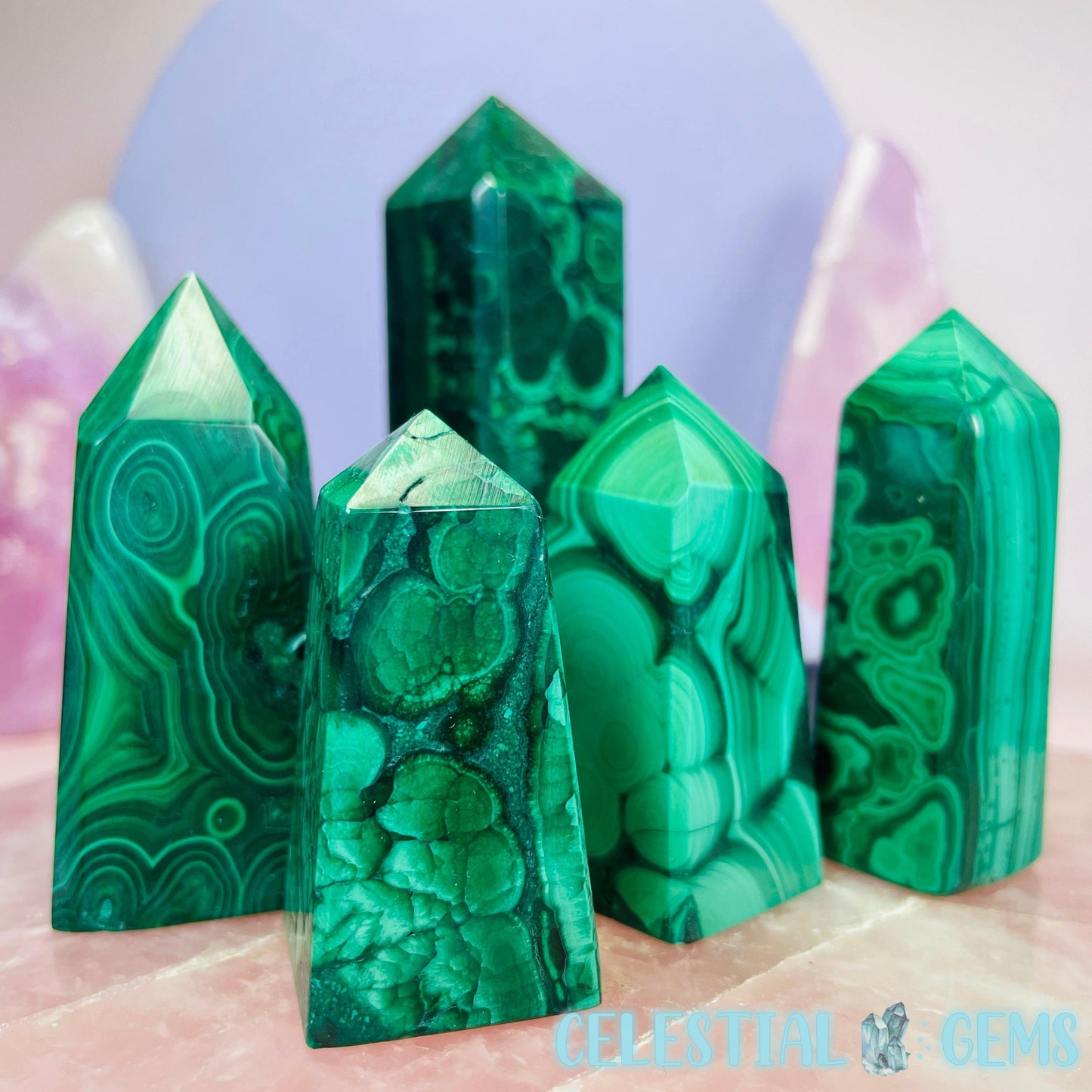 Malachite Small Obelisk Tower