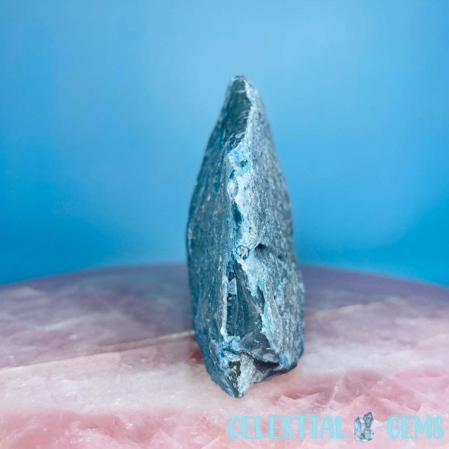 Blue Agate Semi-Polished Small Freeform