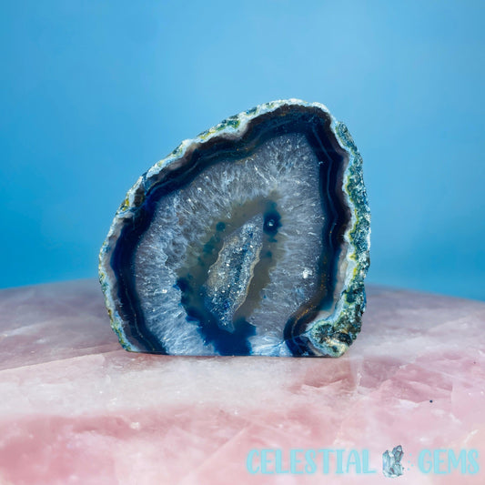 Blue Agate Semi-Polished Small Freeform