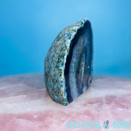 Blue Agate Semi-Polished Small Freeform