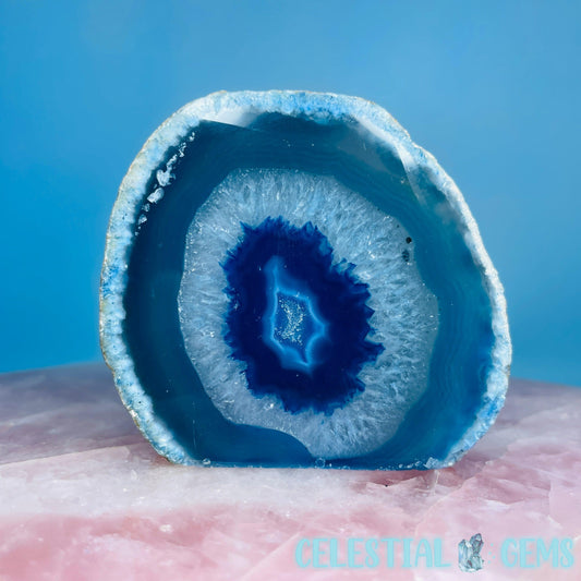 Blue Agate Semi-Polished Small Freeform