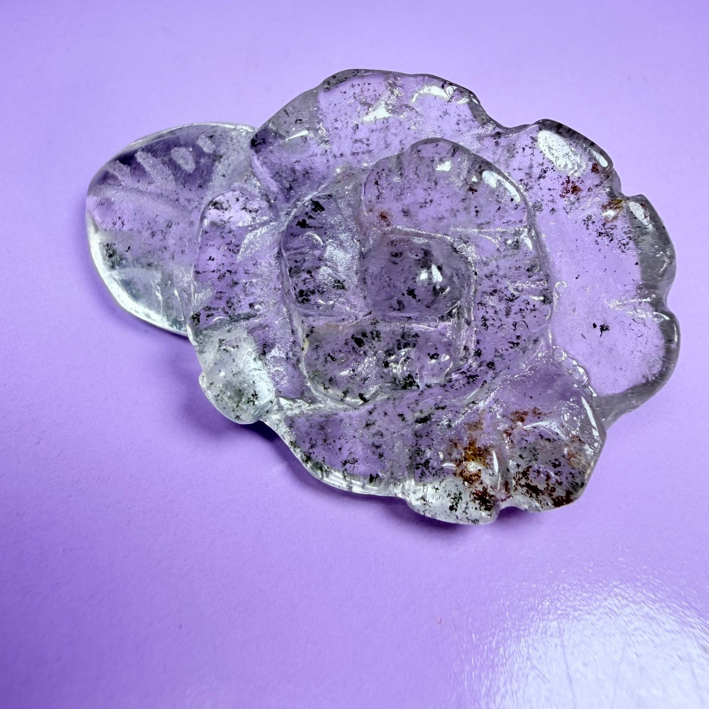 Garden Quartz Agate Flower Carving