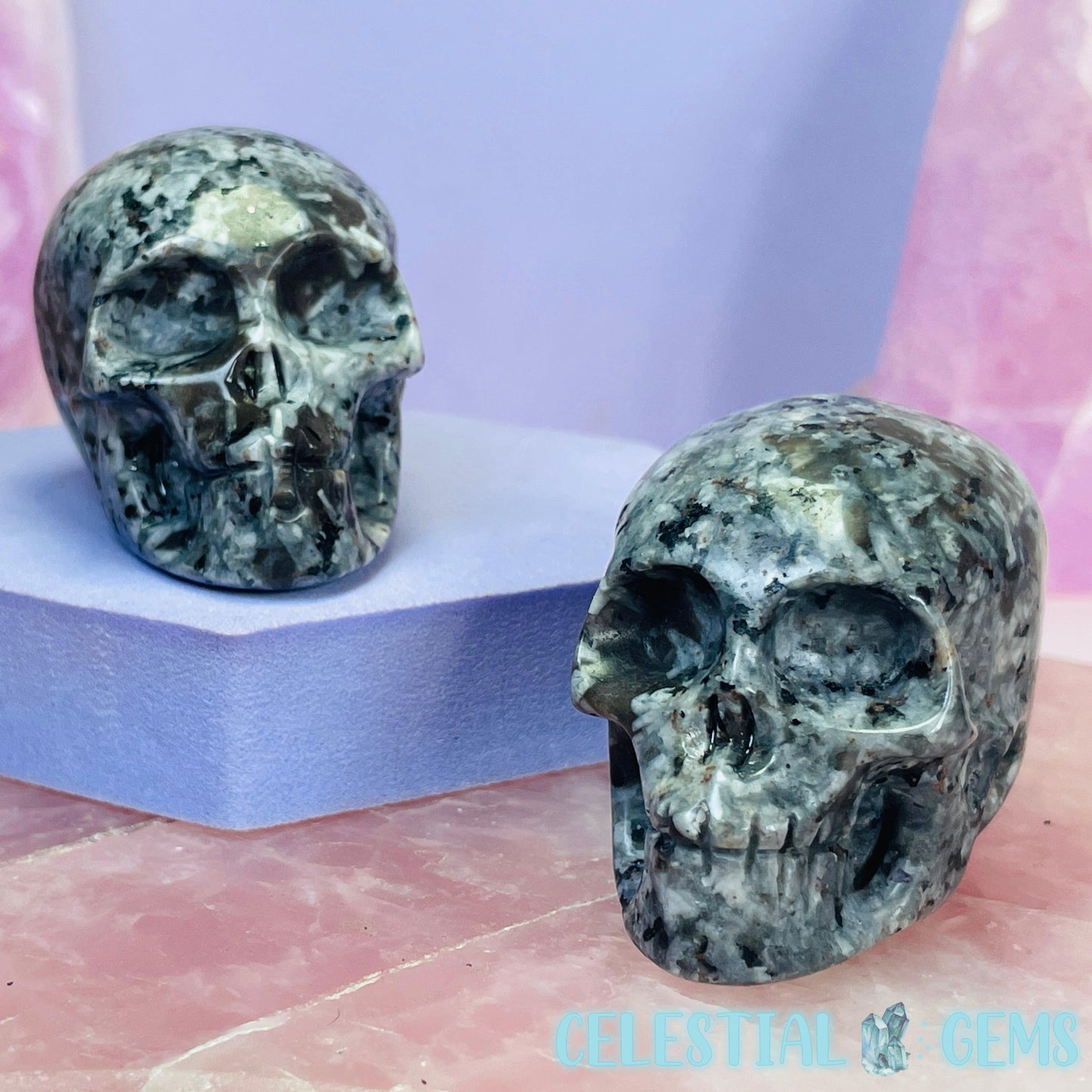 Yooperlite Skull Small Carving