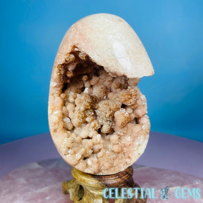 Pink Amethyst Druzy Cluster Semi-Polished Egg