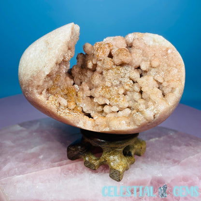Pink Amethyst Druzy Cluster Semi-Polished Egg