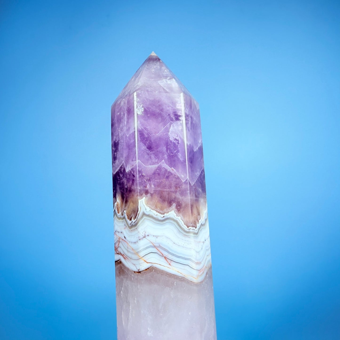 Amethyst + Lace Agate Medium Tower