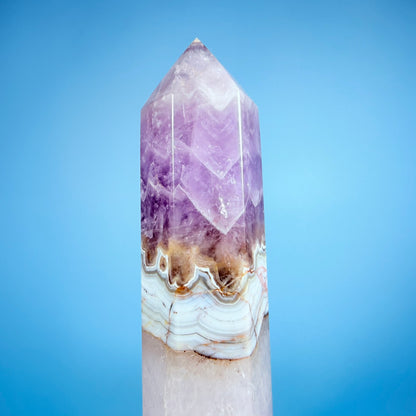 Amethyst + Lace Agate Medium Tower
