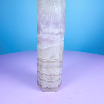 Amethyst + Lace Agate Medium Tower