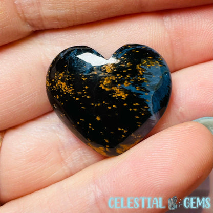 Pietersite Heart Mini Carving