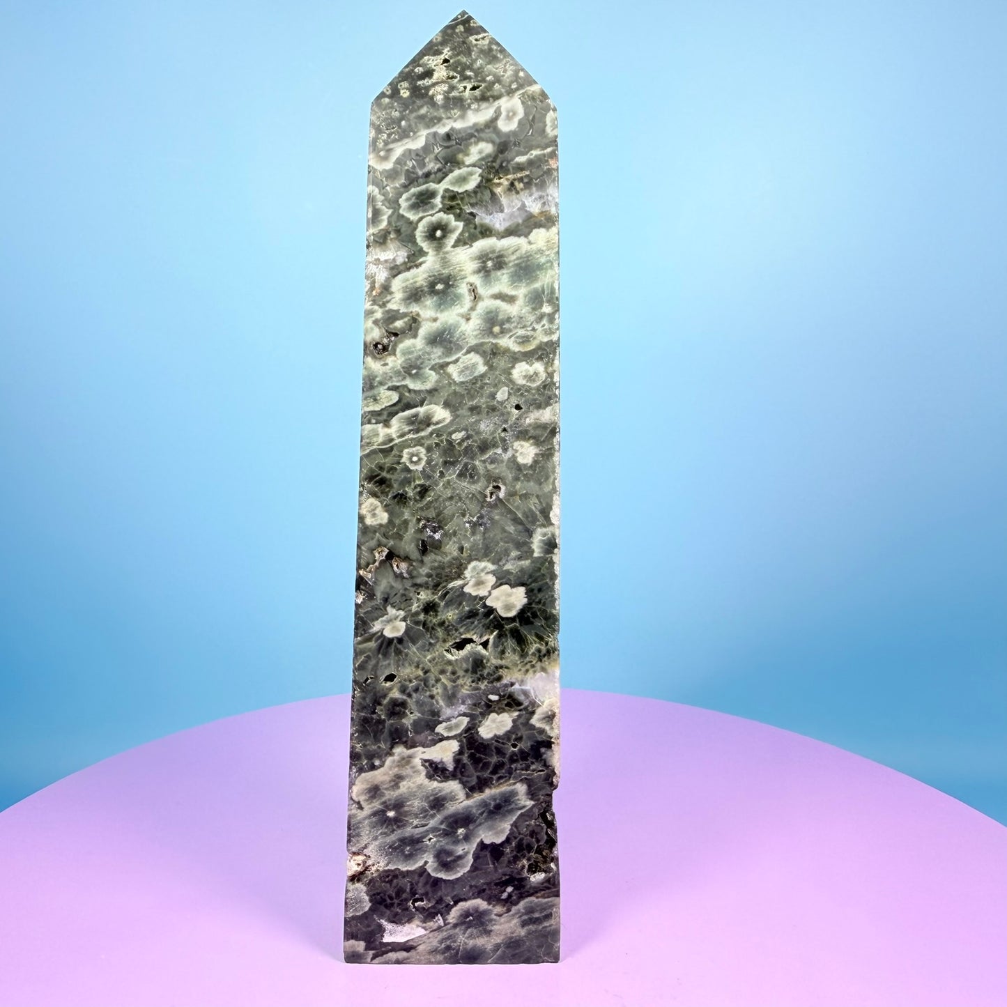 Green Ocean Jasper Large Tower