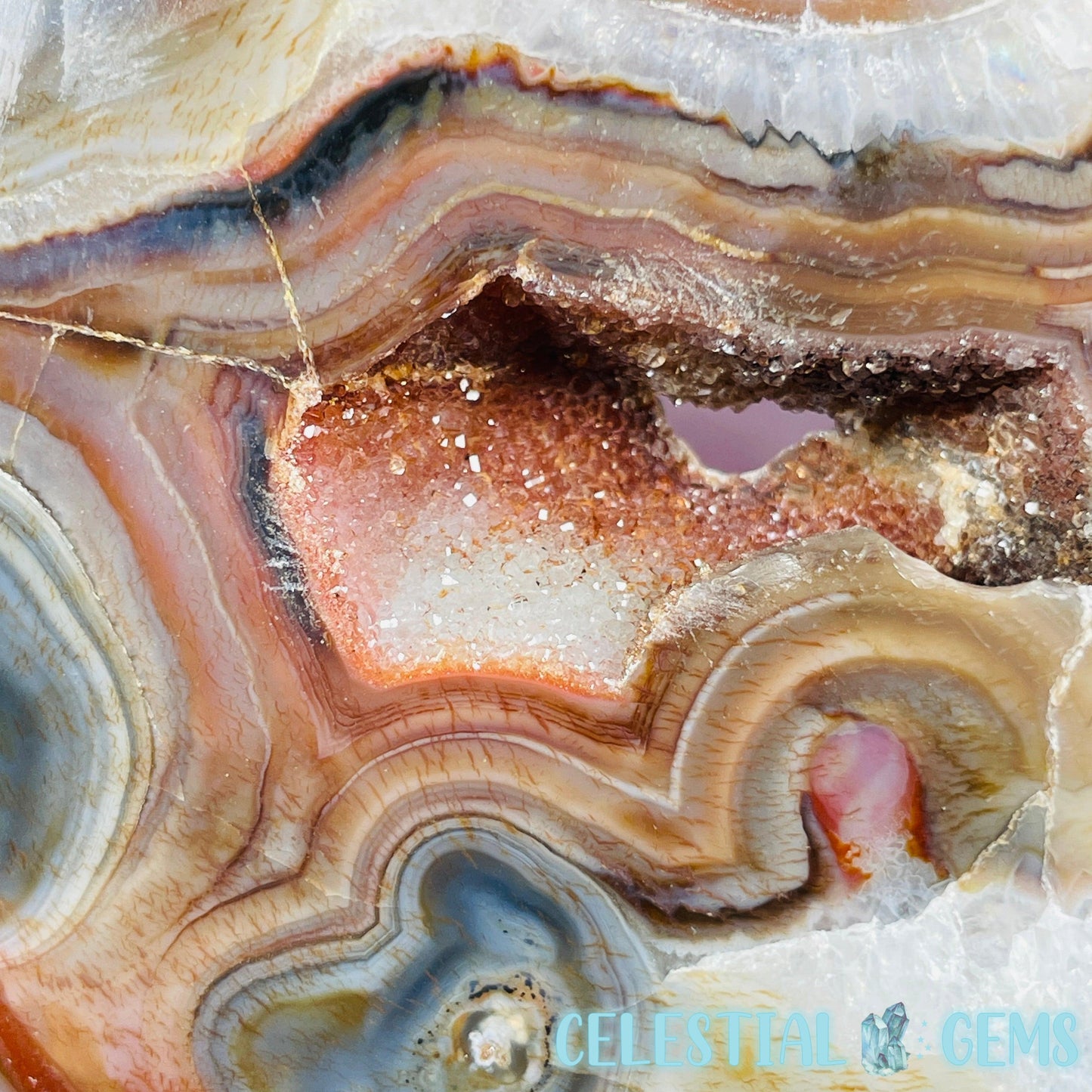 Carnelian Agate Cyclops Ogre Face Medium Carving