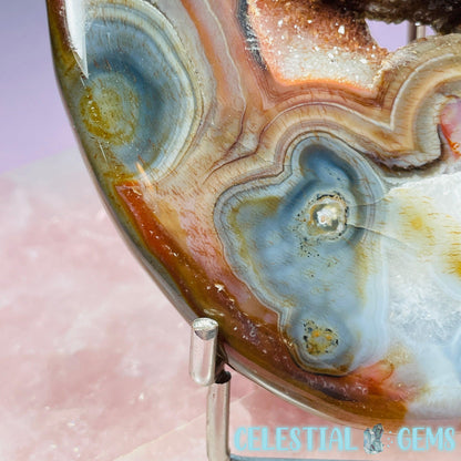 Carnelian Agate Cyclops Ogre Face Medium Carving