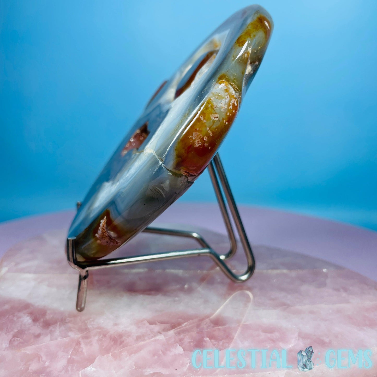 Carnelian Agate Cyclops Ogre Face Medium Carving