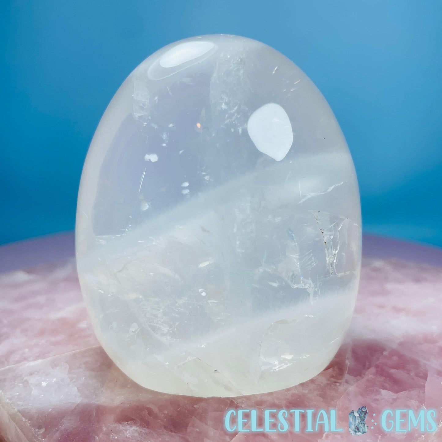 Girasol Pearl Quartz Medium Freeform (Video)