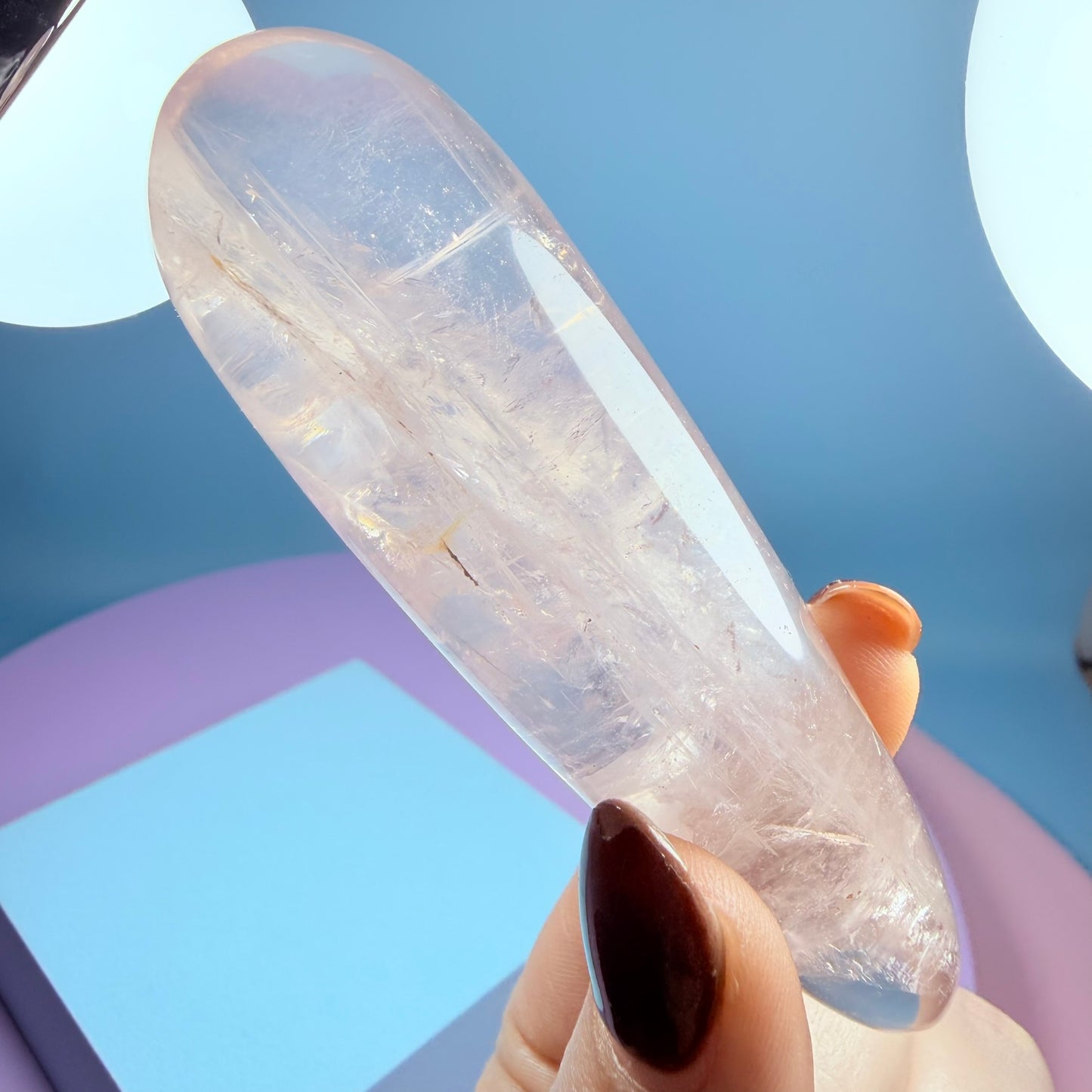 High Grade Rose Quartz Massage Wand