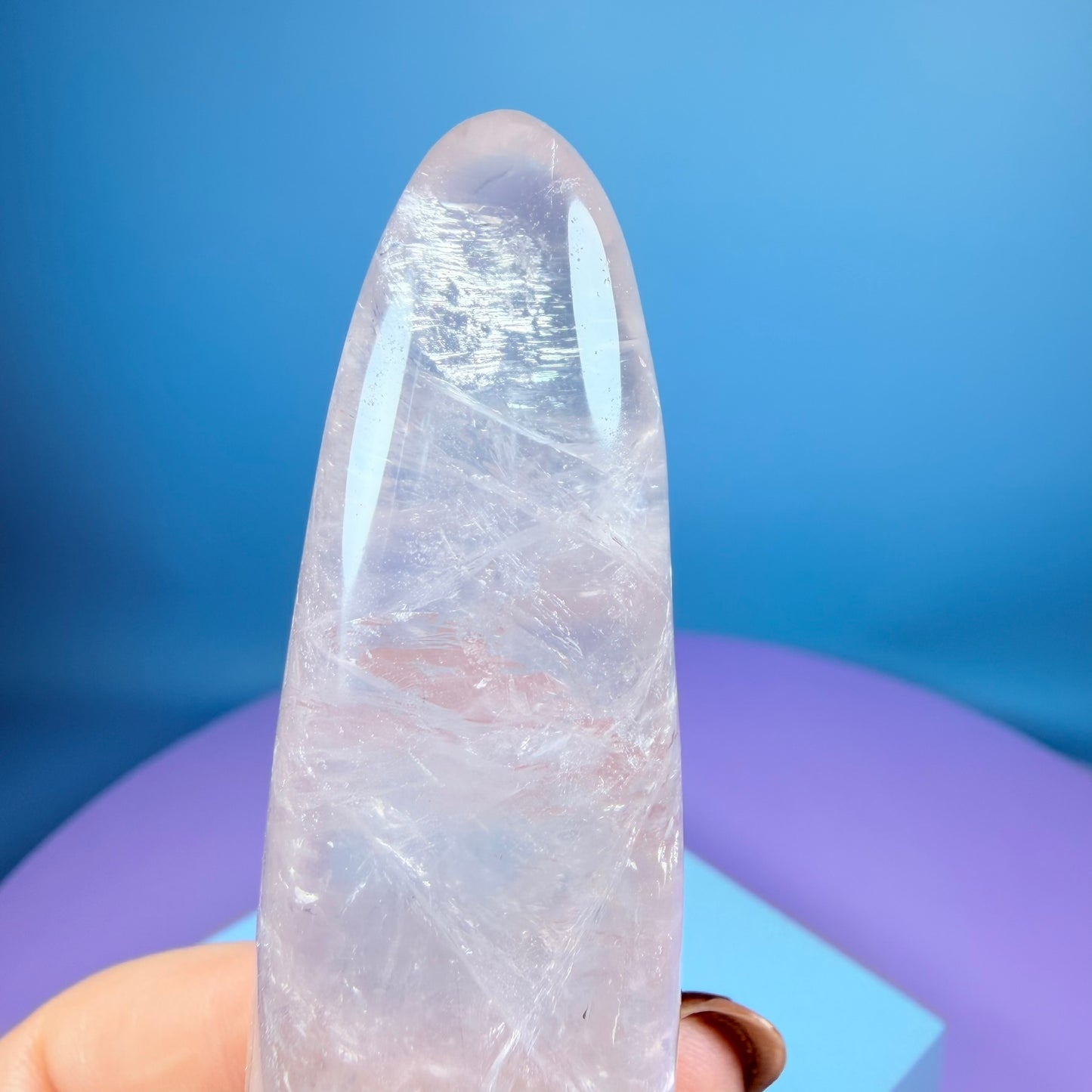 High Grade Rose Quartz Massage Wand