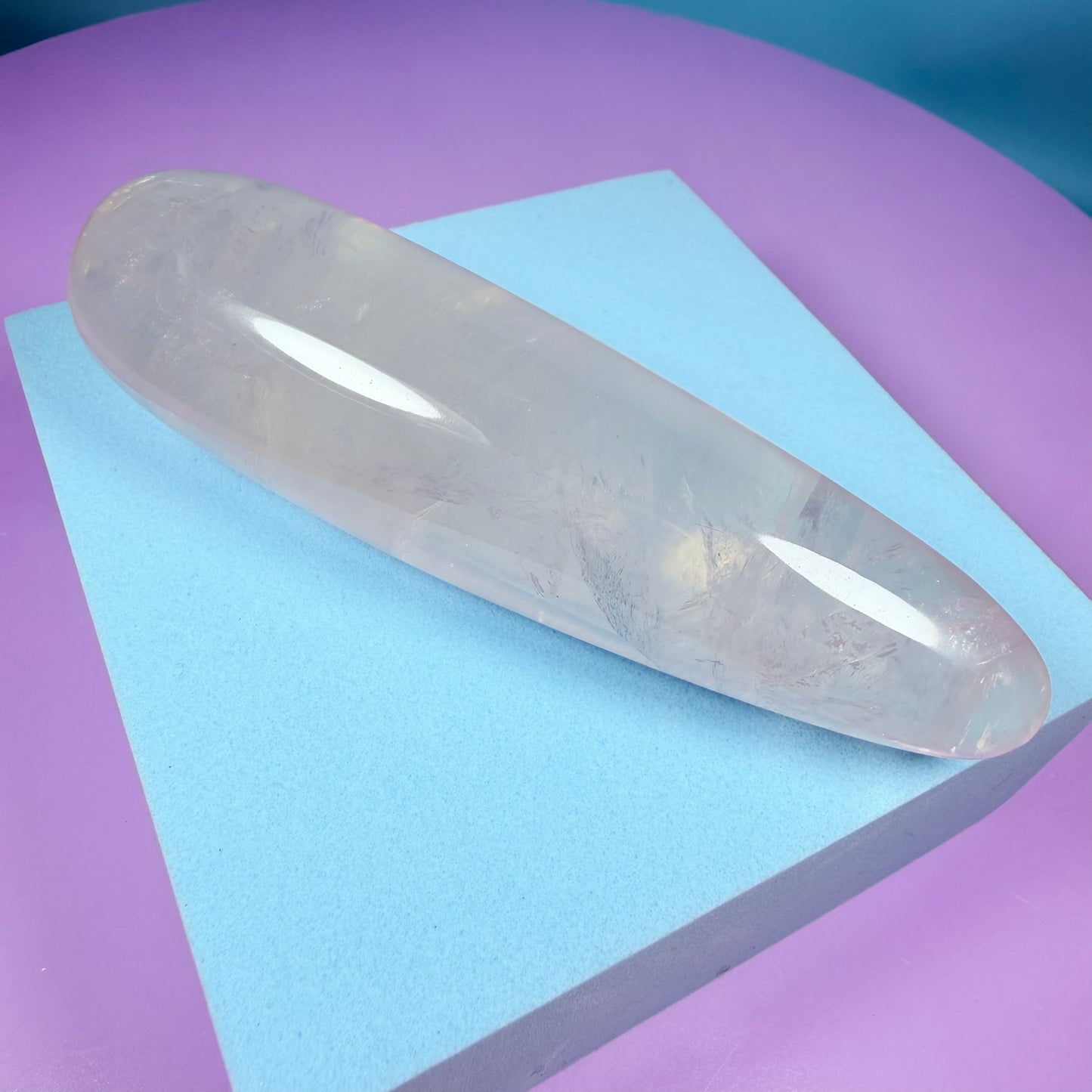 High Grade Rose Quartz Massage Wand