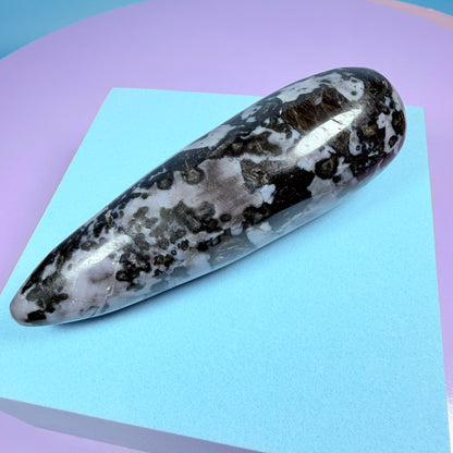 Indigo Gabbro (Mystic Merlinite) Massage Wand