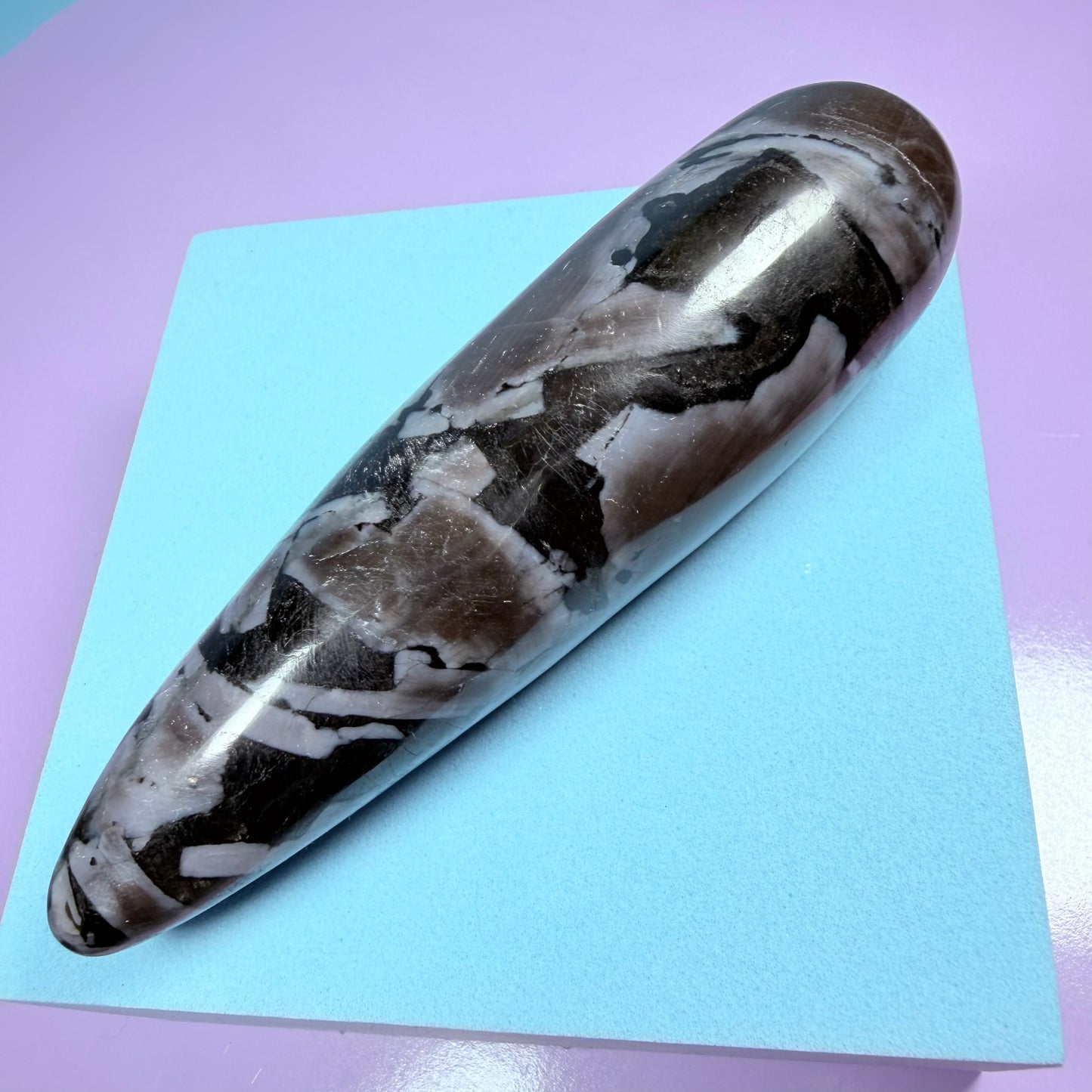 Indigo Gabbro (Mystic Merlinite) Massage Wand