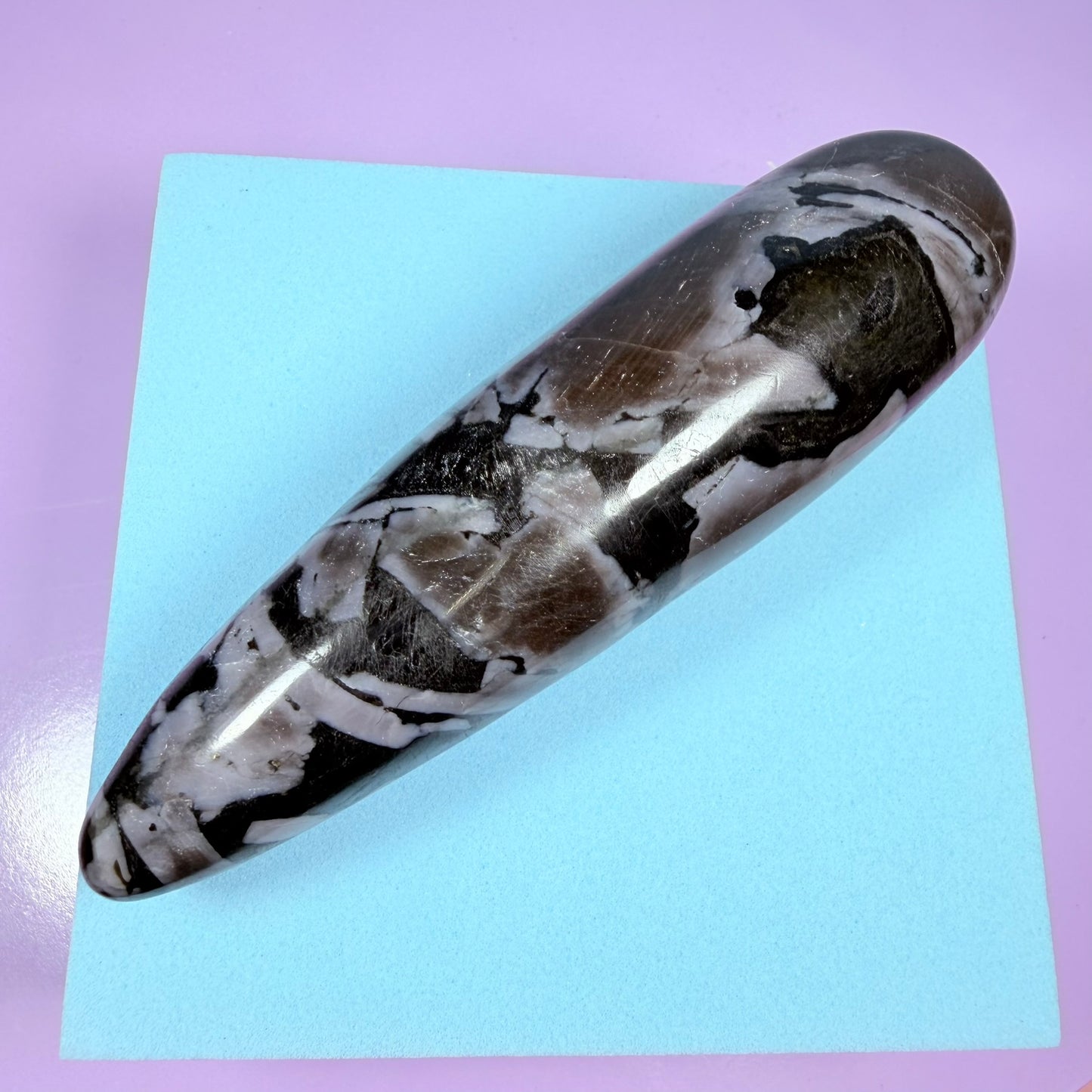 Indigo Gabbro (Mystic Merlinite) Massage Wand