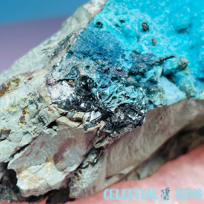Gem Silica Chrysocolla + Shattuckite Raw Large Specimen