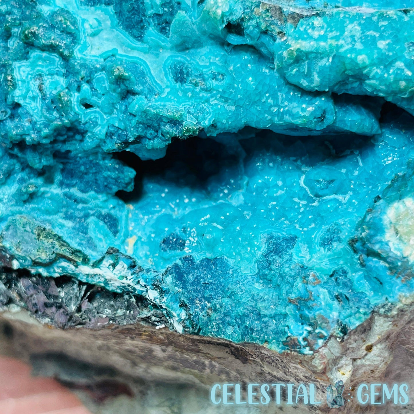 Gem Silica Chrysocolla + Shattuckite Raw Large Specimen