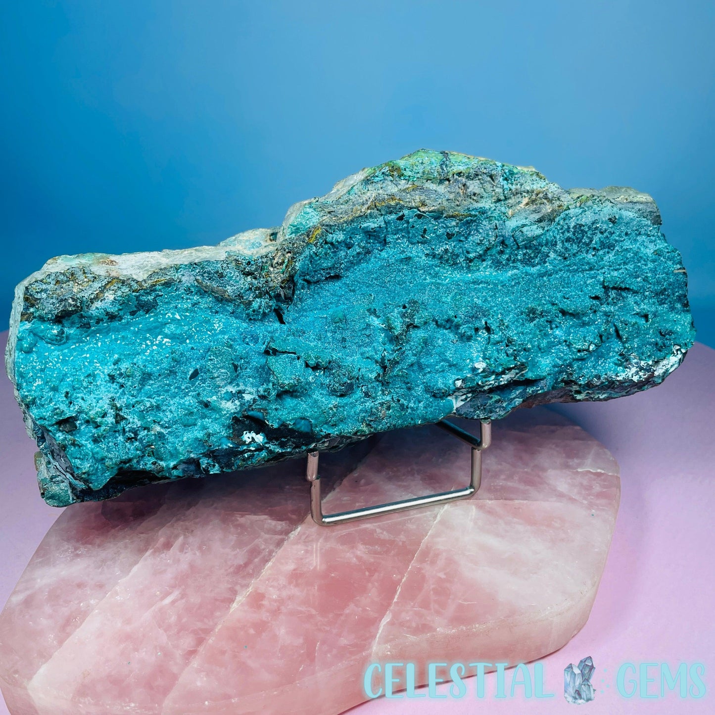 Gem Silica Chrysocolla + Shattuckite Raw Large Specimen