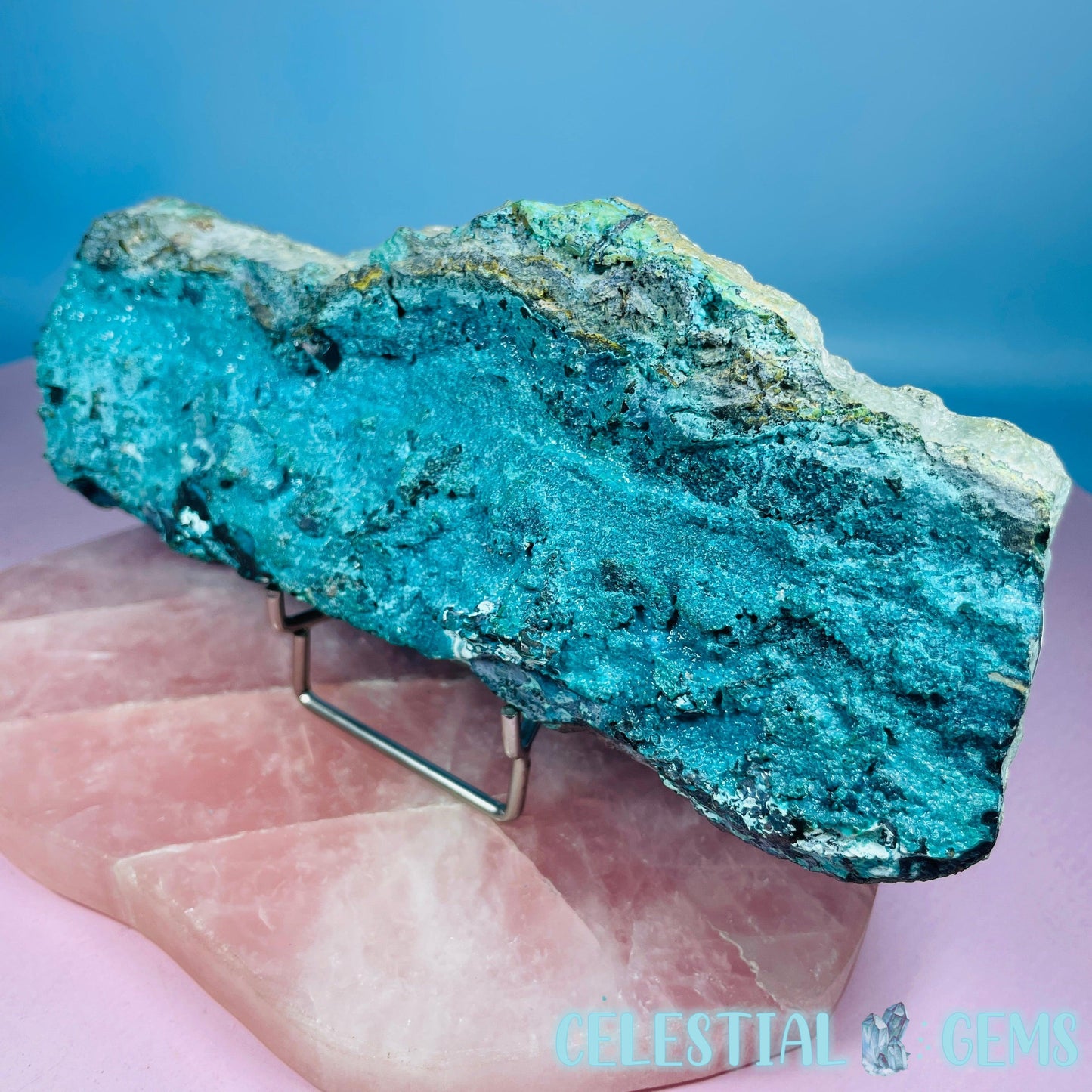 Gem Silica Chrysocolla + Shattuckite Raw Large Specimen