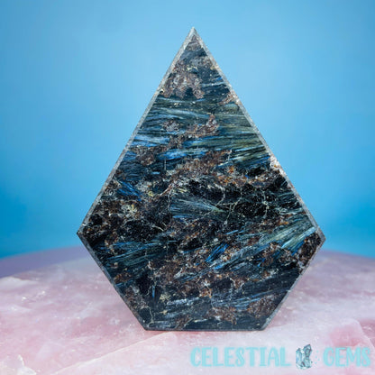 Astrophyllite + Garnet (Fireworks Stone) Diamond Freeform (Video)