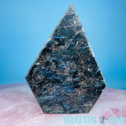 Astrophyllite + Garnet (Fireworks Stone) Diamond Freeform (Video)