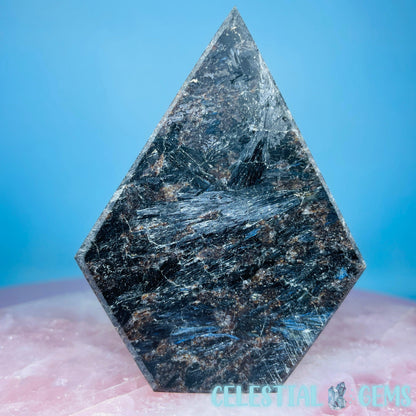Astrophyllite + Garnet (Fireworks Stone) Diamond Freeform (Video)