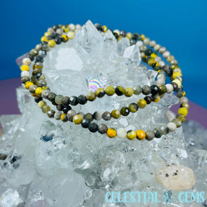 Bumblebee Jasper Faceted 3mm Bracelet