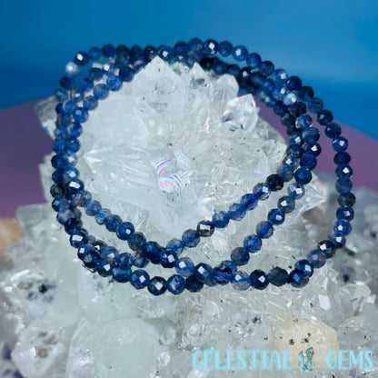 Iolite (Water Sapphire) Faceted 4mm Bracelet