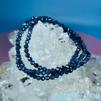 Sapphire Faceted 4mm Bracelet