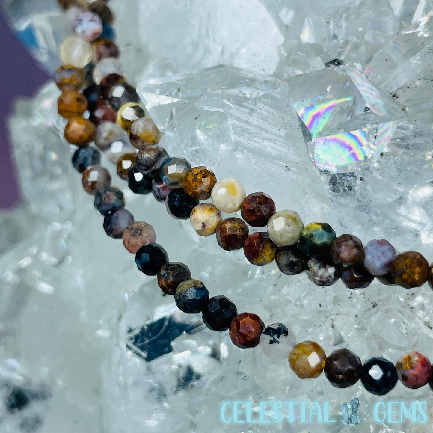 Pietersite Faceted 3mm Bracelet