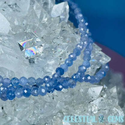 Rare Tanzanite Faceted 3mm Bracelet