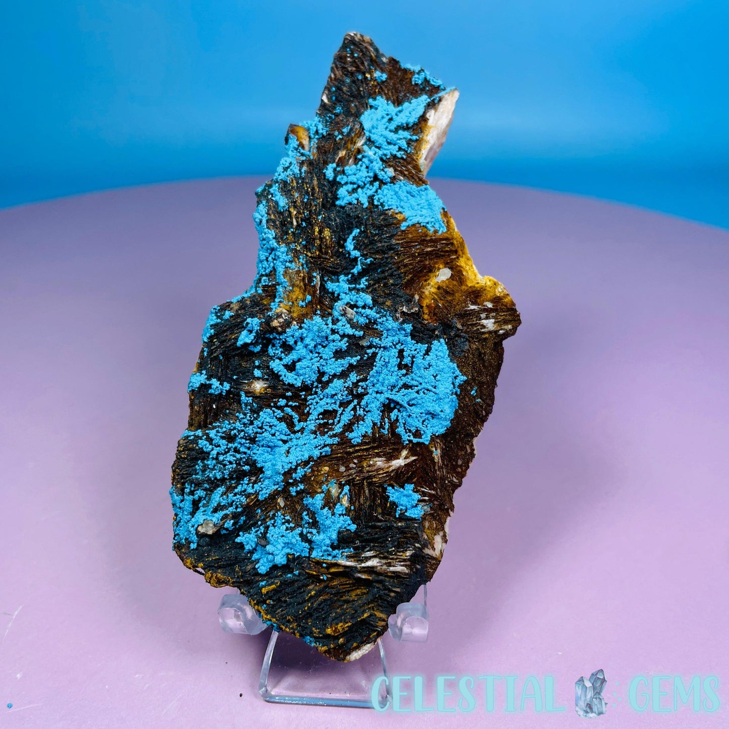 Chrysocolla + Barite Medium Cluster Specimen