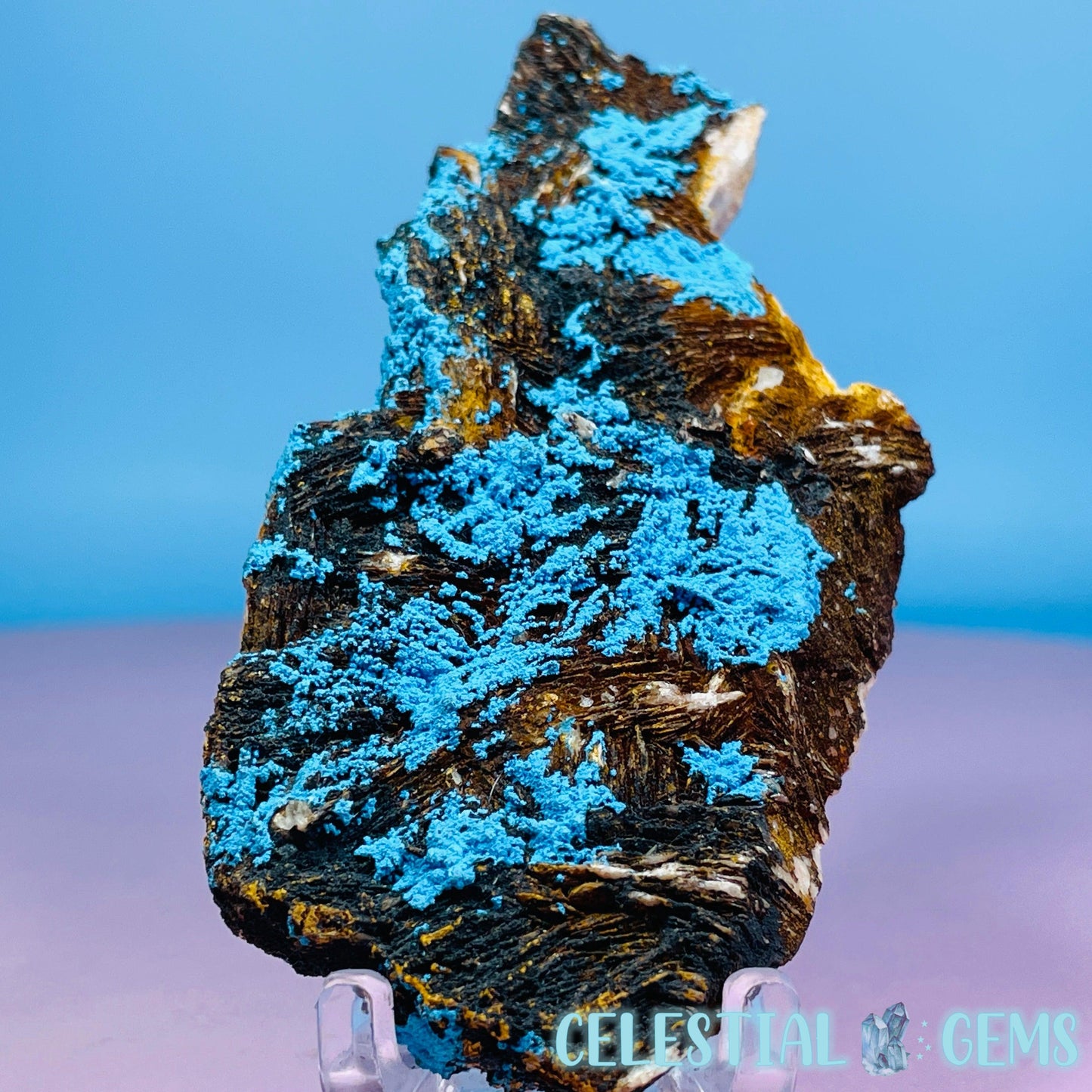 Chrysocolla + Barite Medium Cluster Specimen