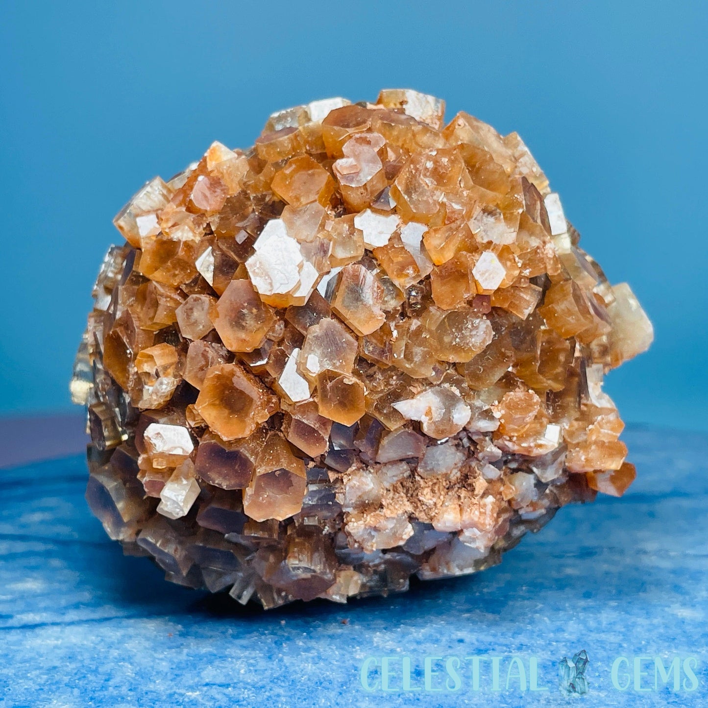Red Star Aragonite Medium Cluster Specimen