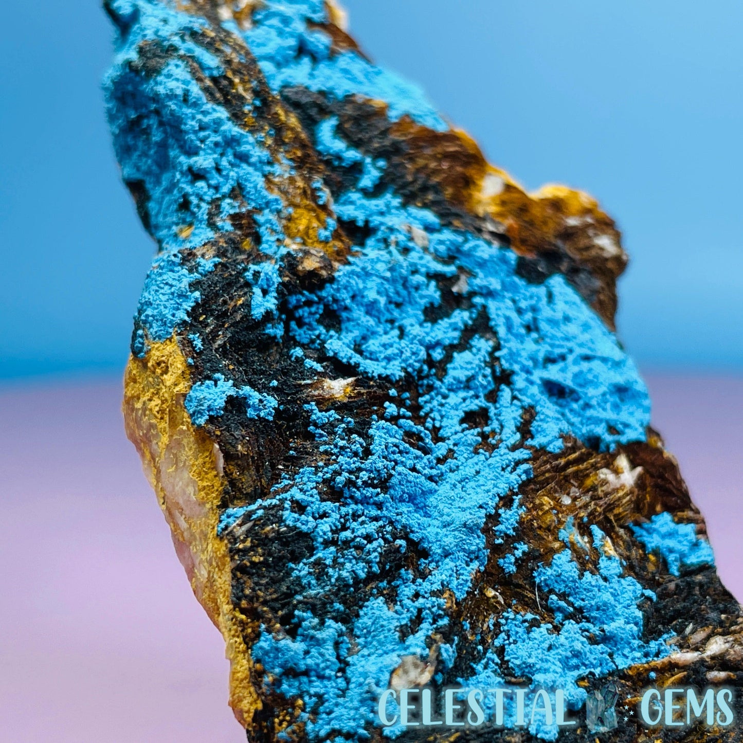 Chrysocolla + Barite Medium Cluster Specimen