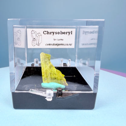 Chrysoberyl Crystal Specimen in Box, Sri Lanka