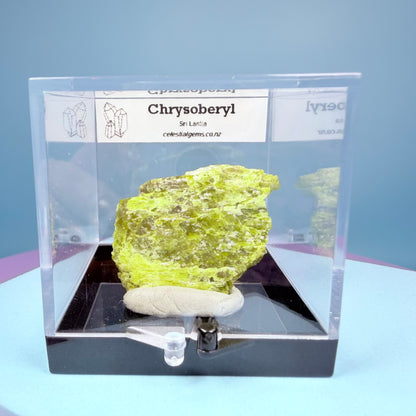 Chrysoberyl Crystal Specimen in Box, Sri Lanka