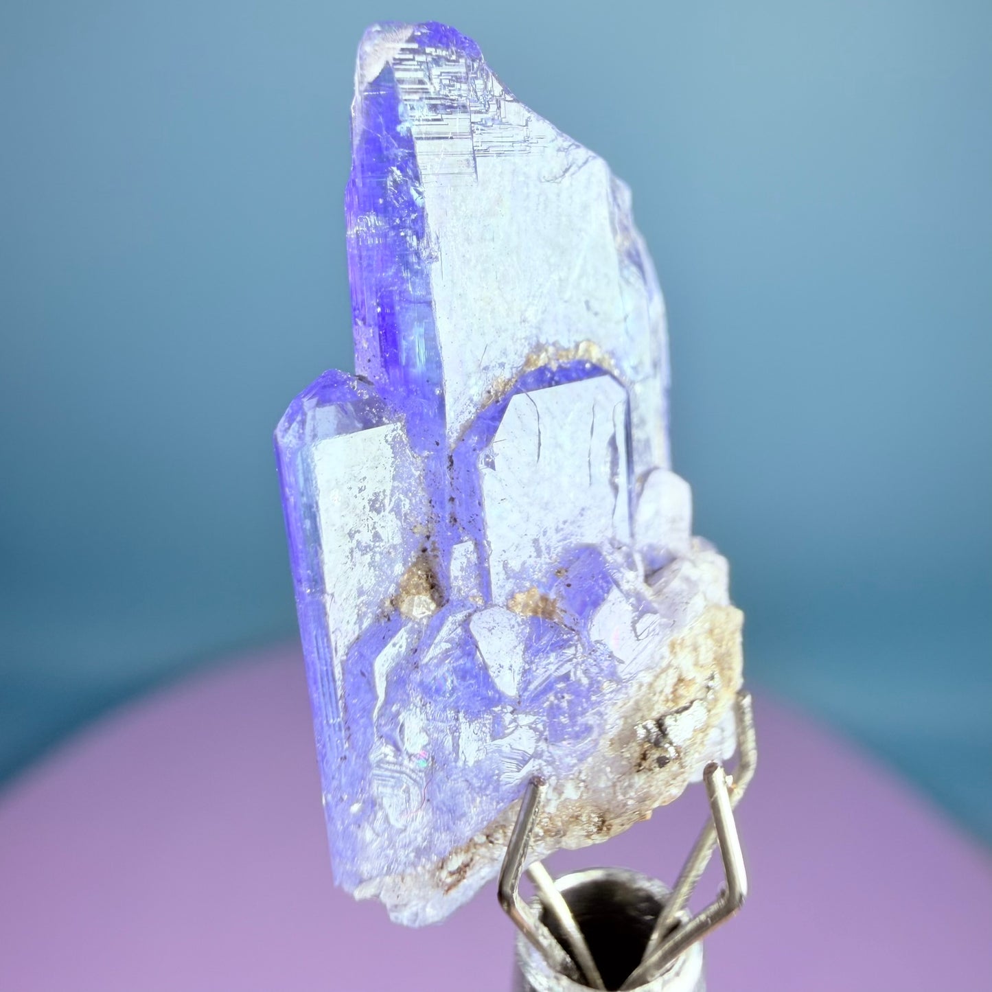 Rare Tanzanite A Grade Crystal Specimen in Box, Tanzania (Video)