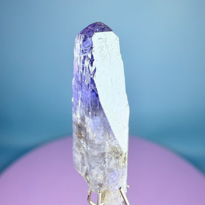 Rare Tanzanite AAA Grade Crystal Point Specimen in Box, Tanzania (Video)