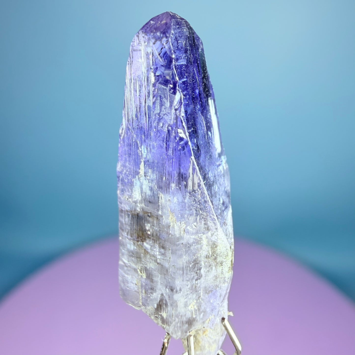 Rare Tanzanite AAA Grade Crystal Point Specimen in Box, Tanzania (Video)