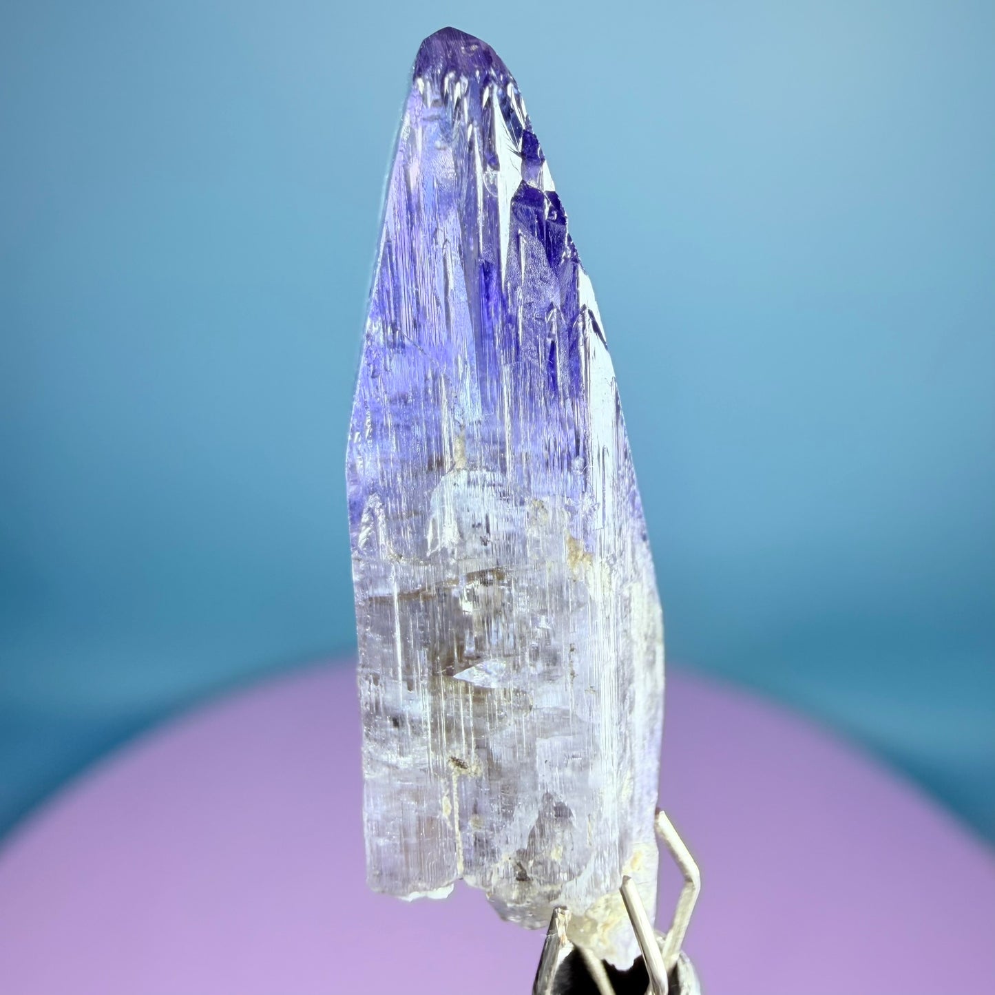 Rare Tanzanite AAA Grade Crystal Point Specimen in Box, Tanzania (Video)